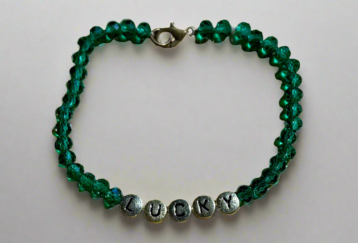 Feeling Lucky Emerald Green Bracelet