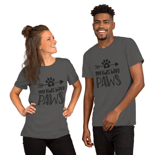 My Kids have Paws Unisex t-shirt