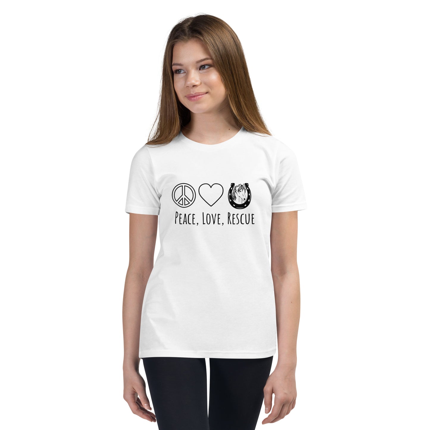 Peace, Love, Rescue - Youth tee
