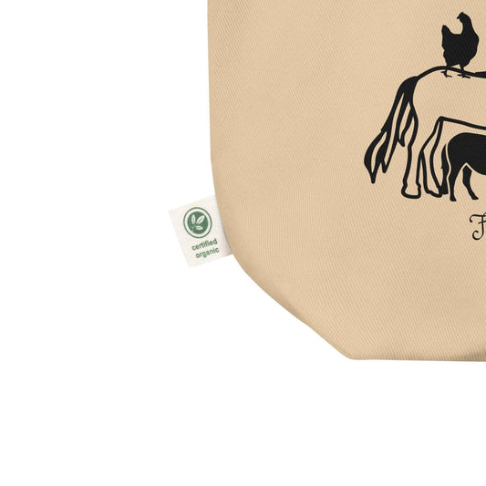 Peace, Love, Rescue - Fairytale Farm Horse Rescue - Eco Tote Bag - Redhead Creations