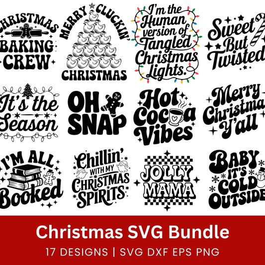 Clever Christmas Sayings Bundle SVG Files