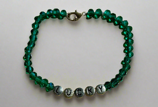 Feeling Lucky Emerald Green Bracelet