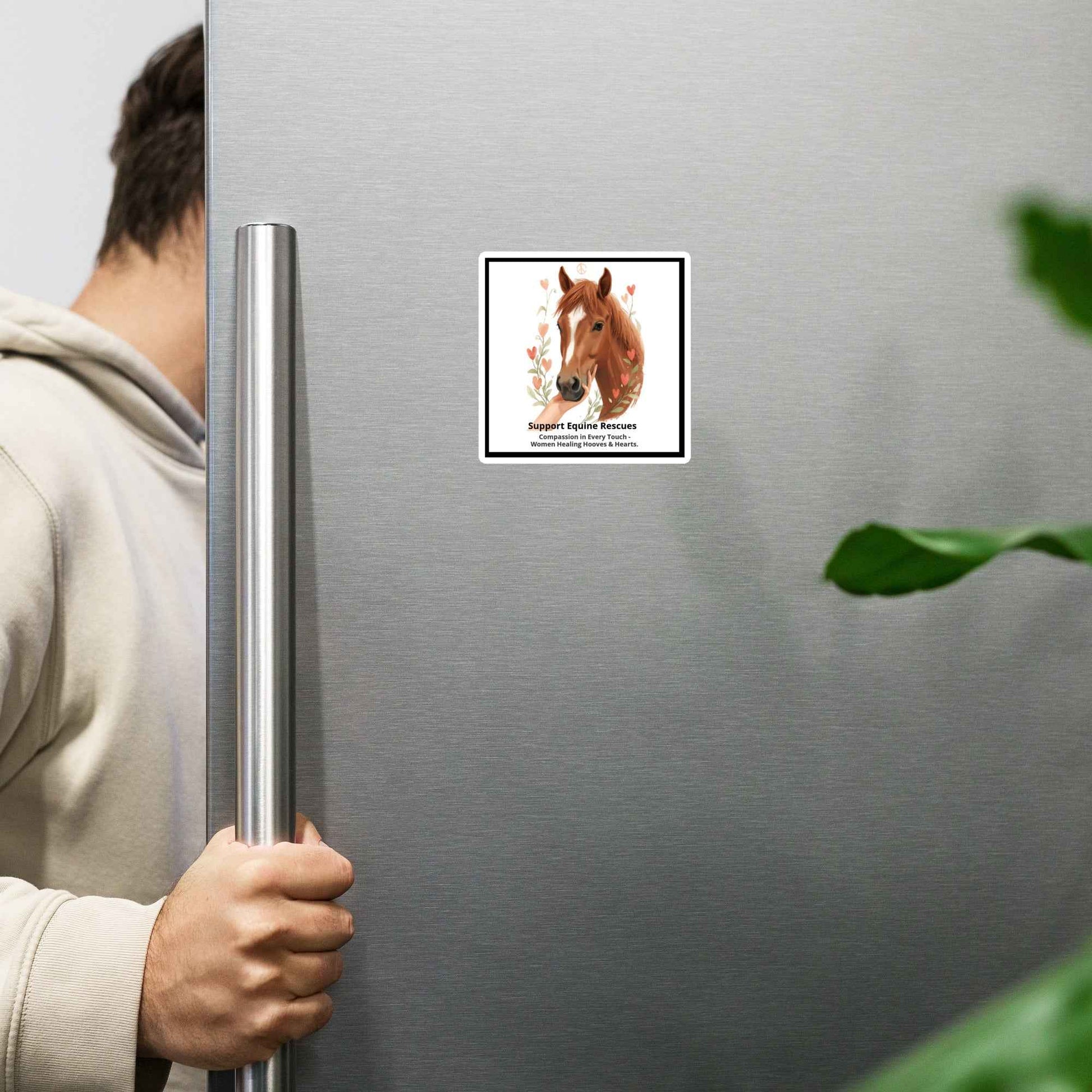 Supporting Equine Rescue Magnet
