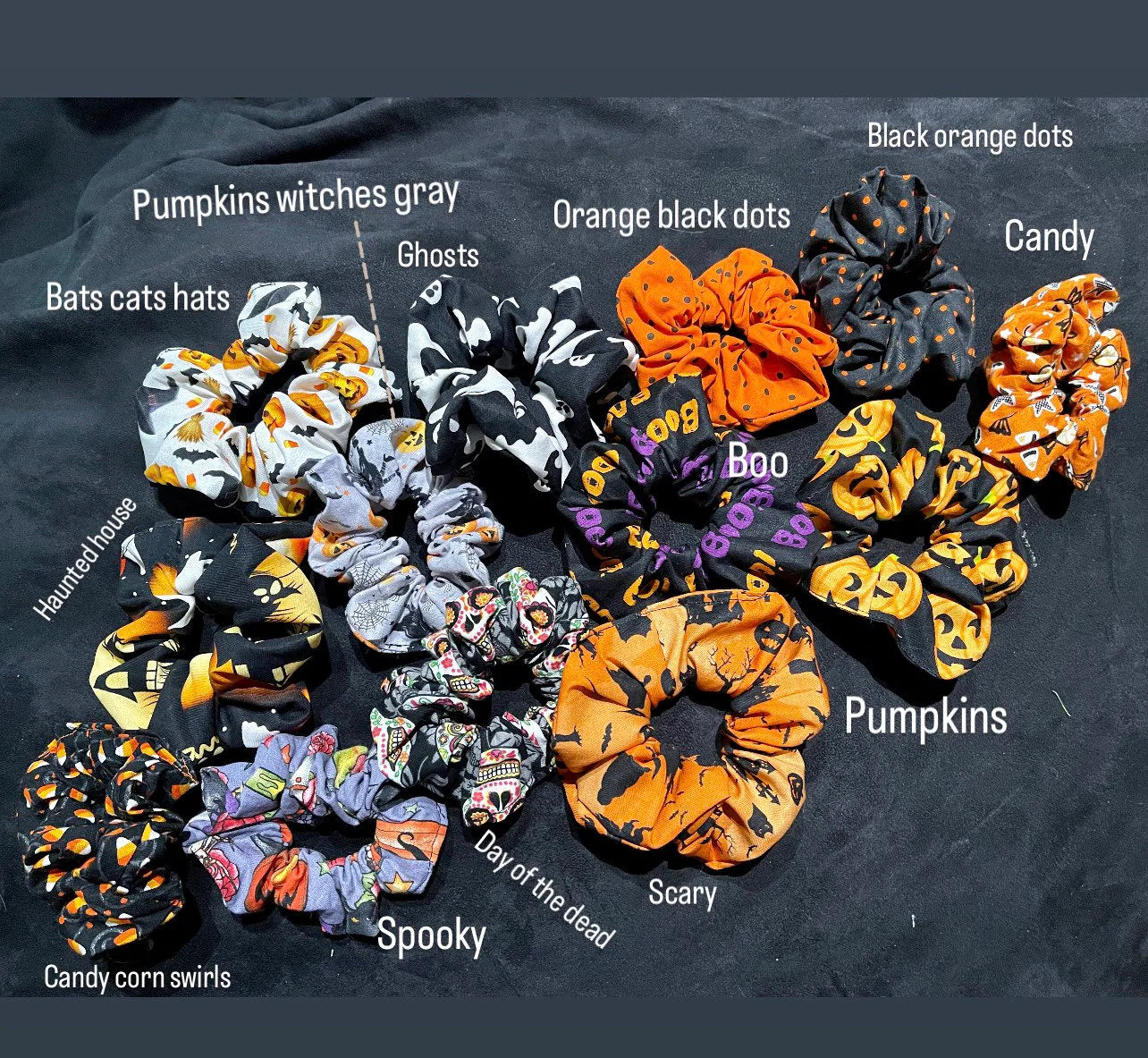 Halloween Scrunchies