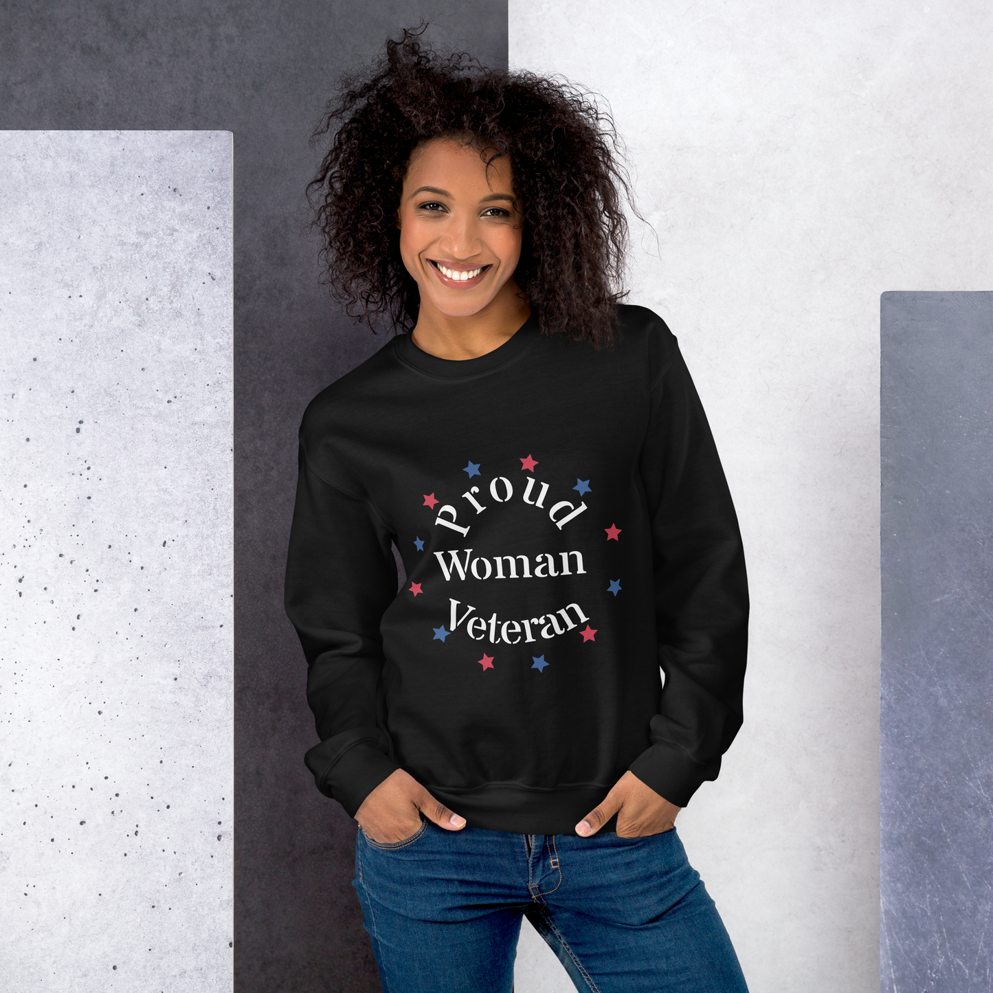Proud Woman Veteran - Sweatshirt