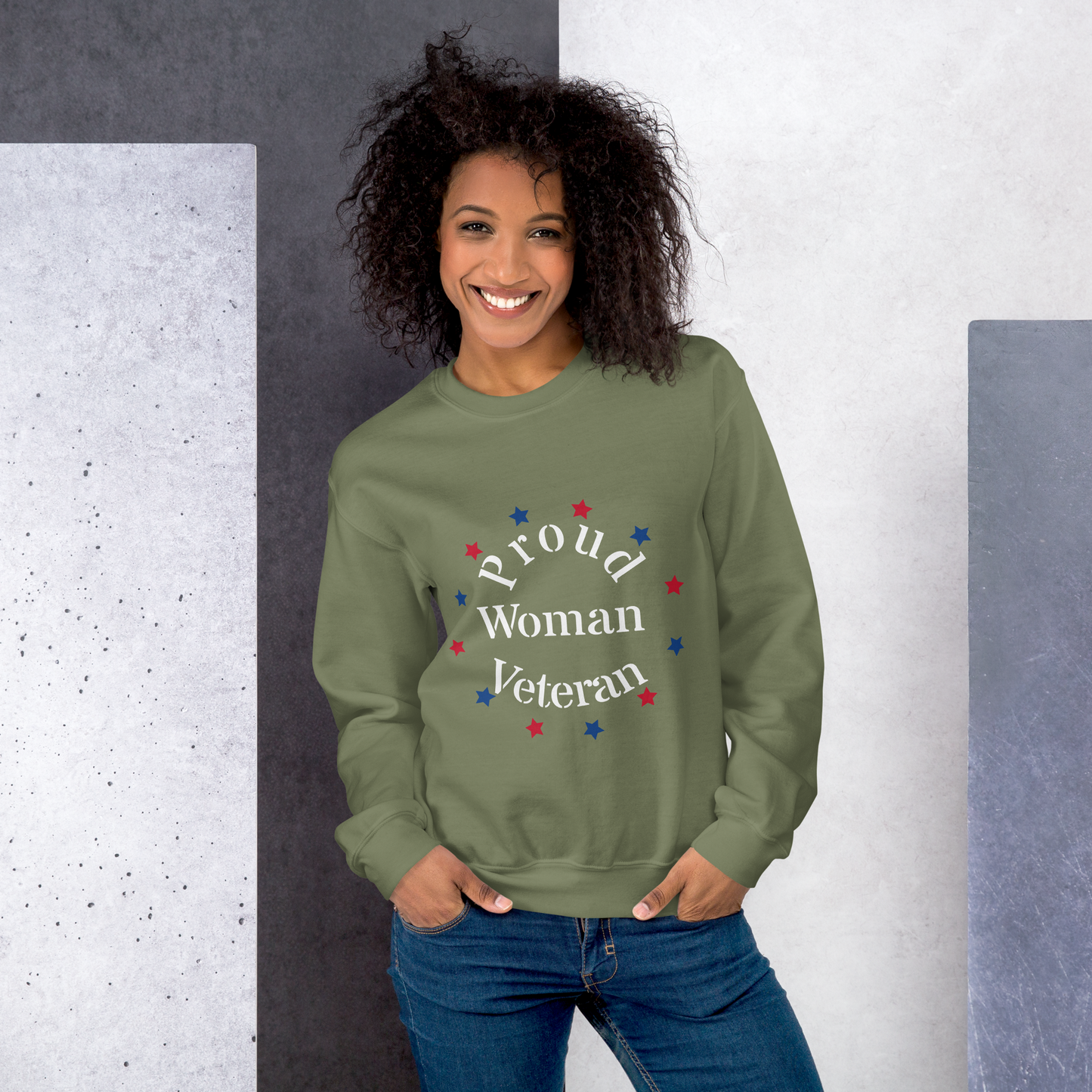 Proud Woman Veteran - Sweatshirt