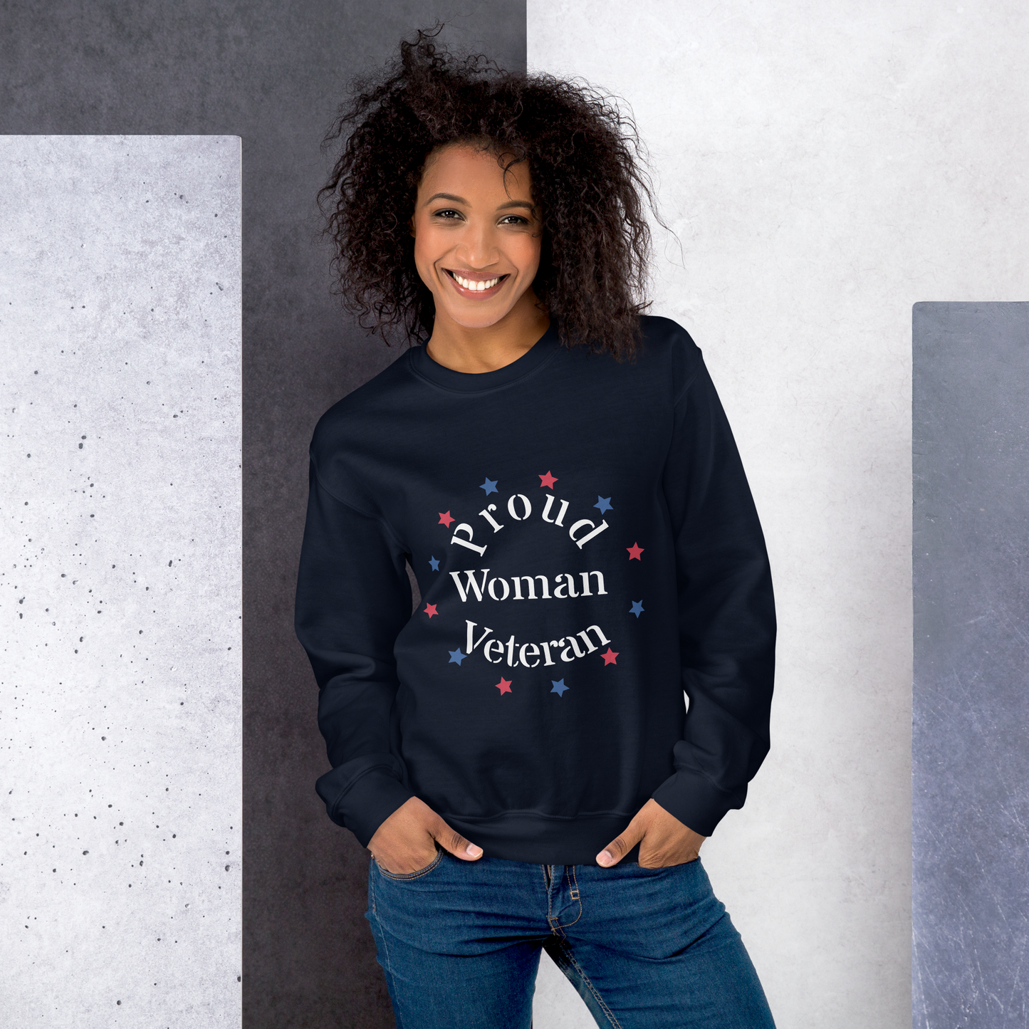 Proud Woman Veteran - Sweatshirt