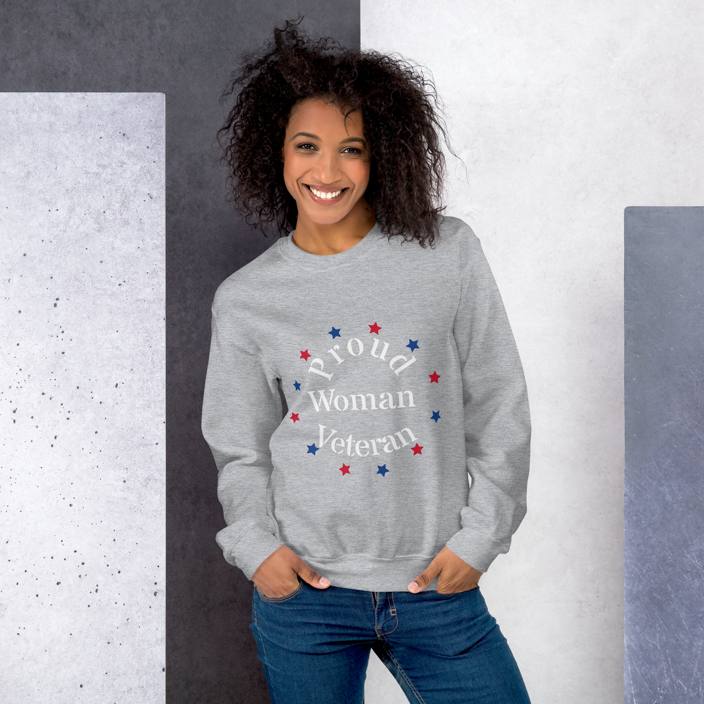 Proud Woman Veteran - Sweatshirt