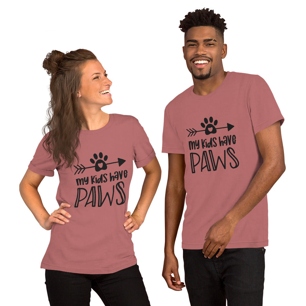 My Kids have Paws Unisex t-shirt
