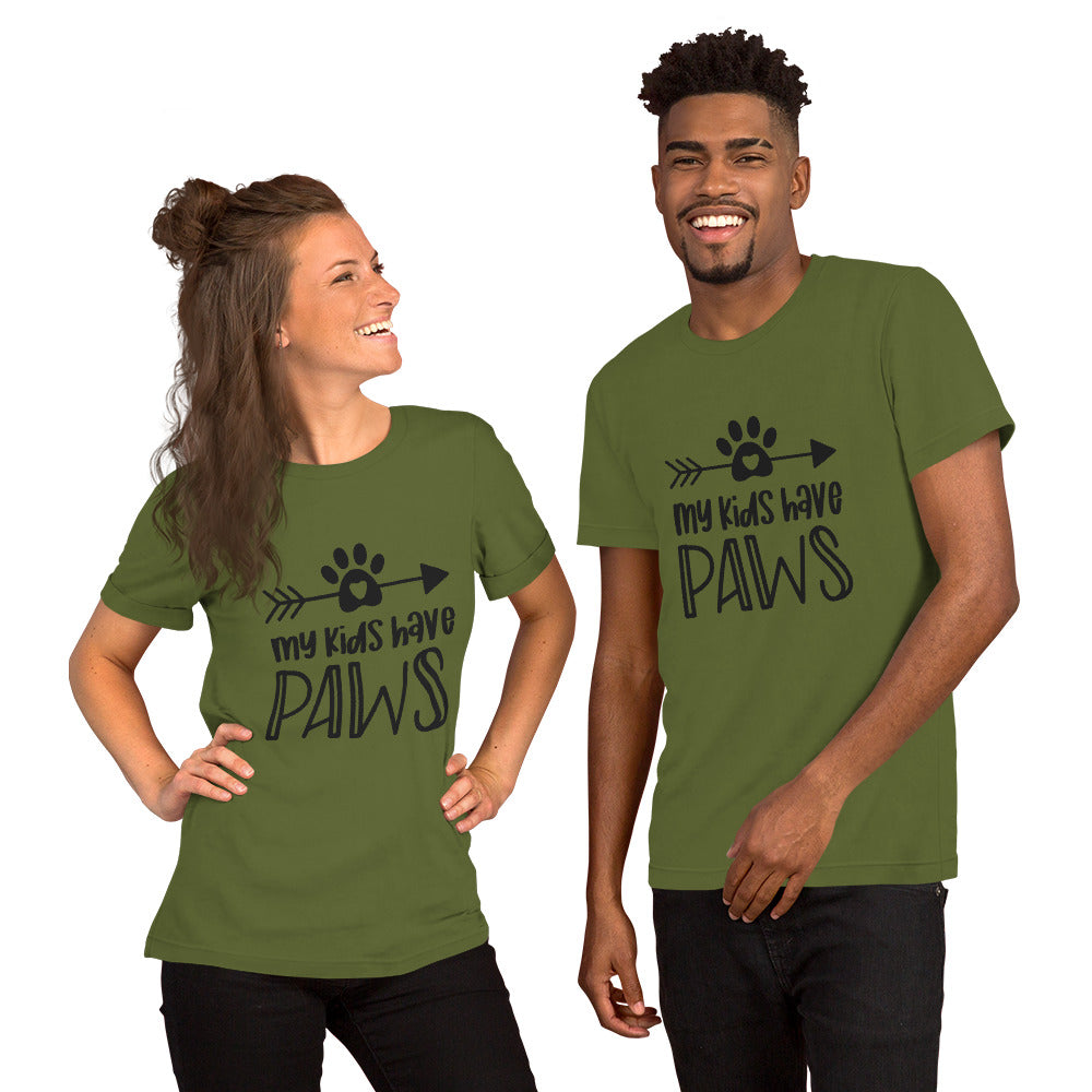 My Kids have Paws Unisex t-shirt