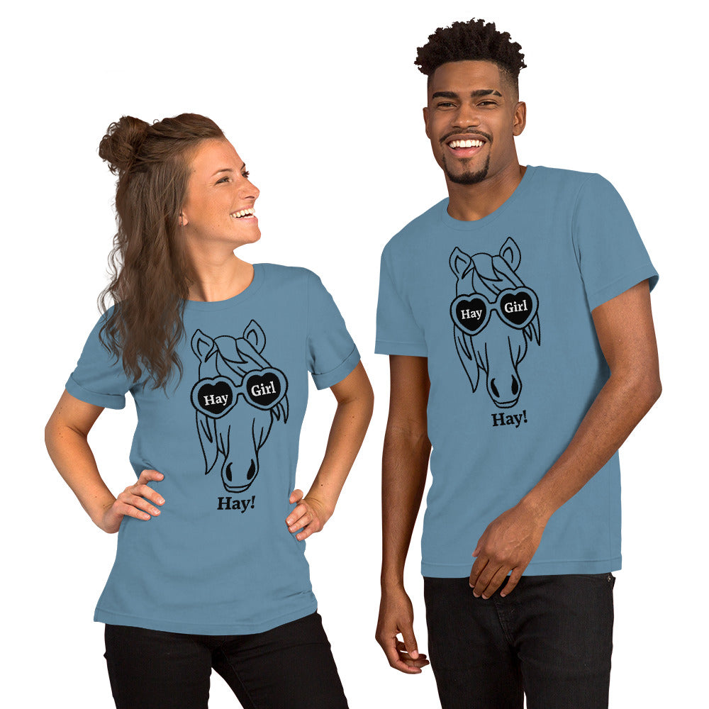 Hay Girl Hay Unisex t-shirt