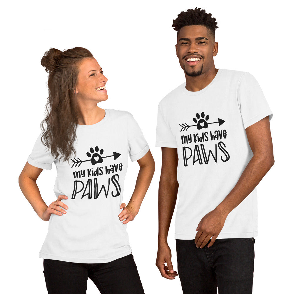 My Kids have Paws Unisex t-shirt