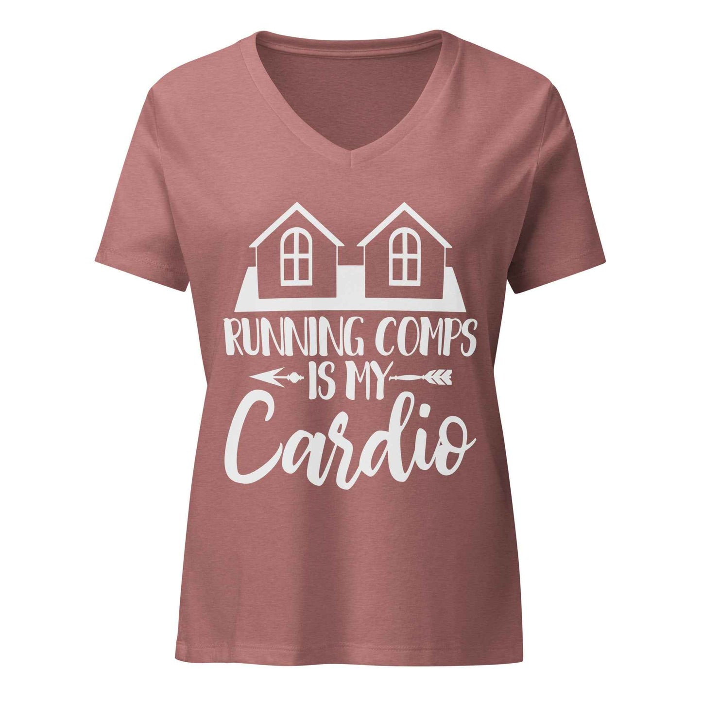 Running Comps is My Cardio (Realtor) - Women’s relaxed v-neck t-shirt