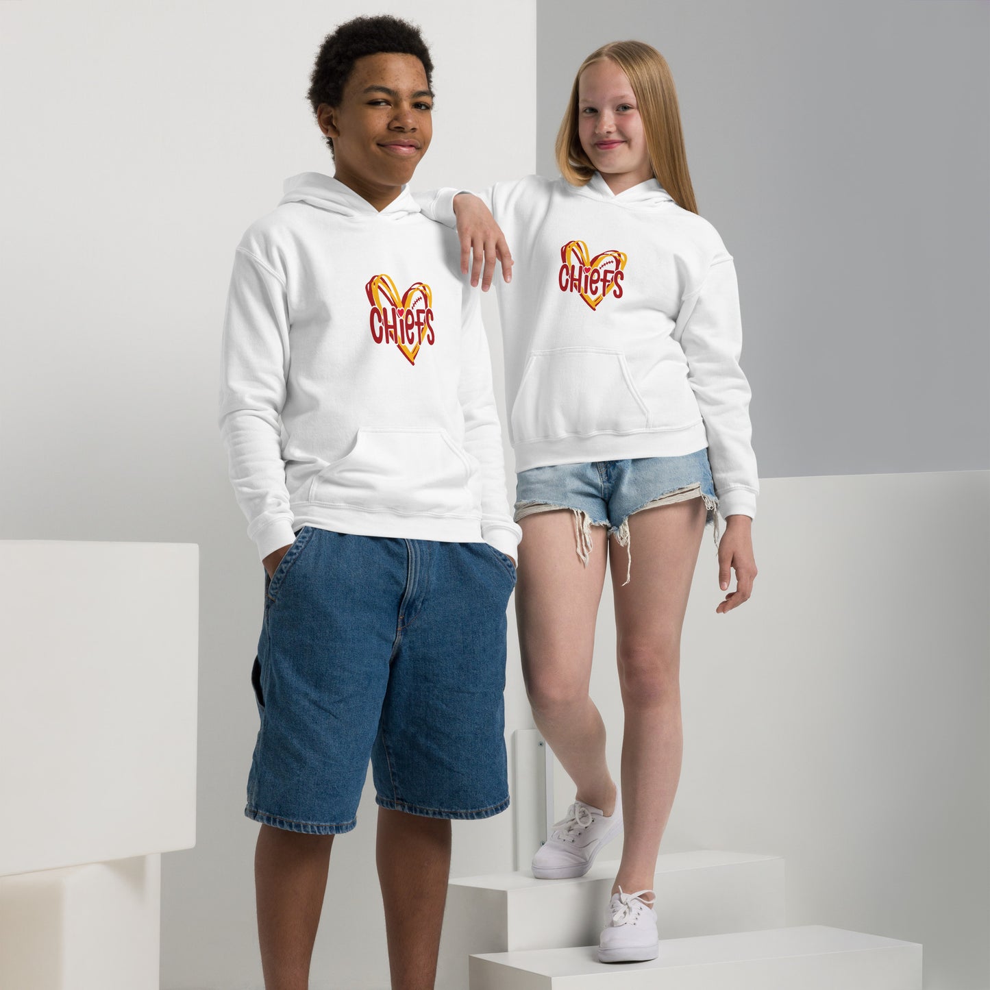 KC Chief's Heart - Youth hoodie