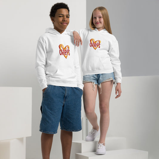KC Chief's Heart - Youth hoodie