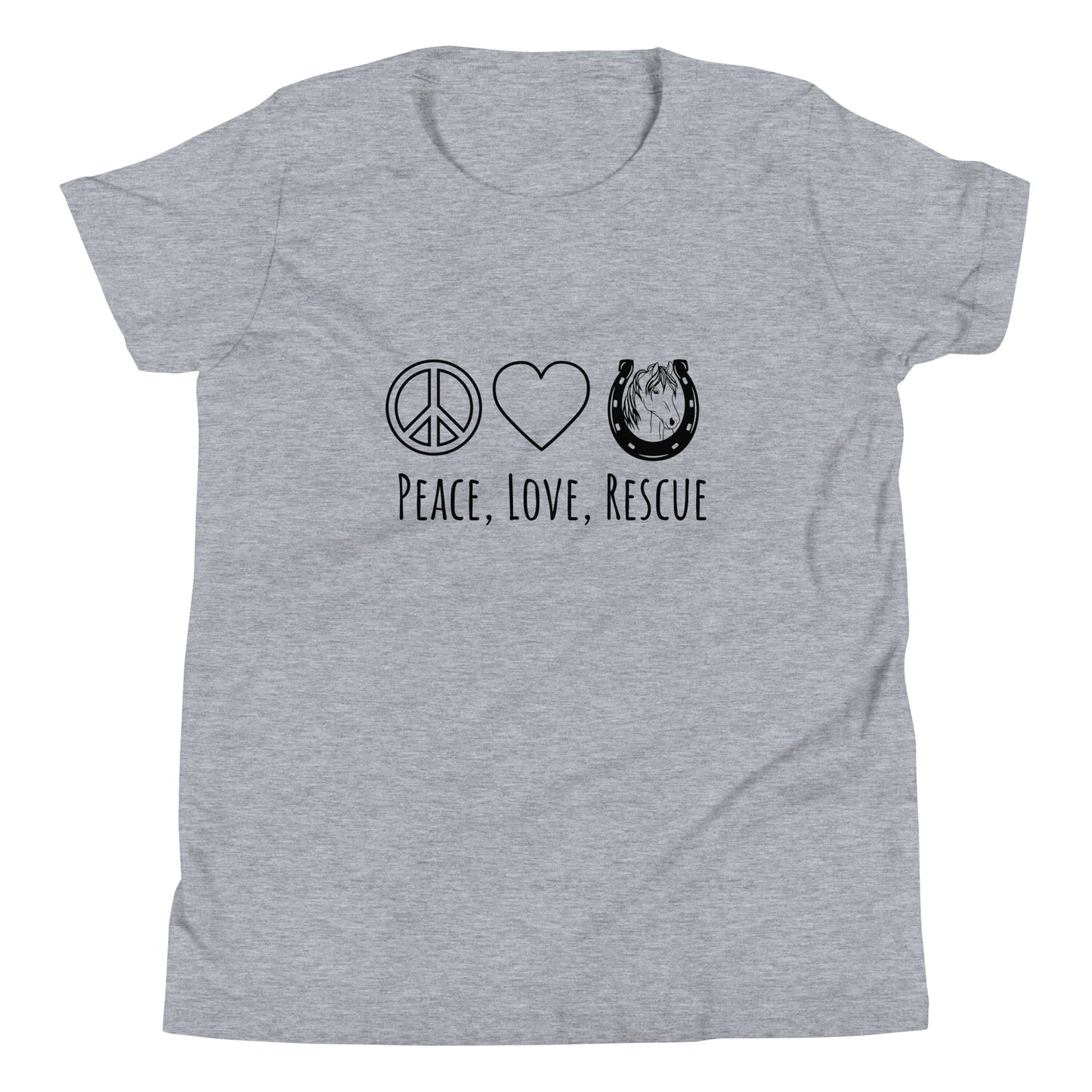 Peace, Love, Rescue - Youth tee