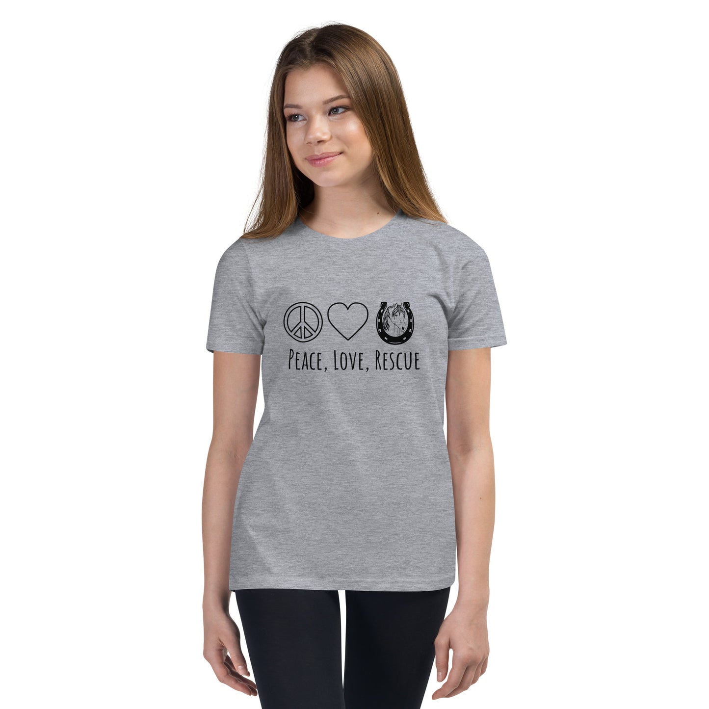 Peace, Love, Rescue - Youth tee