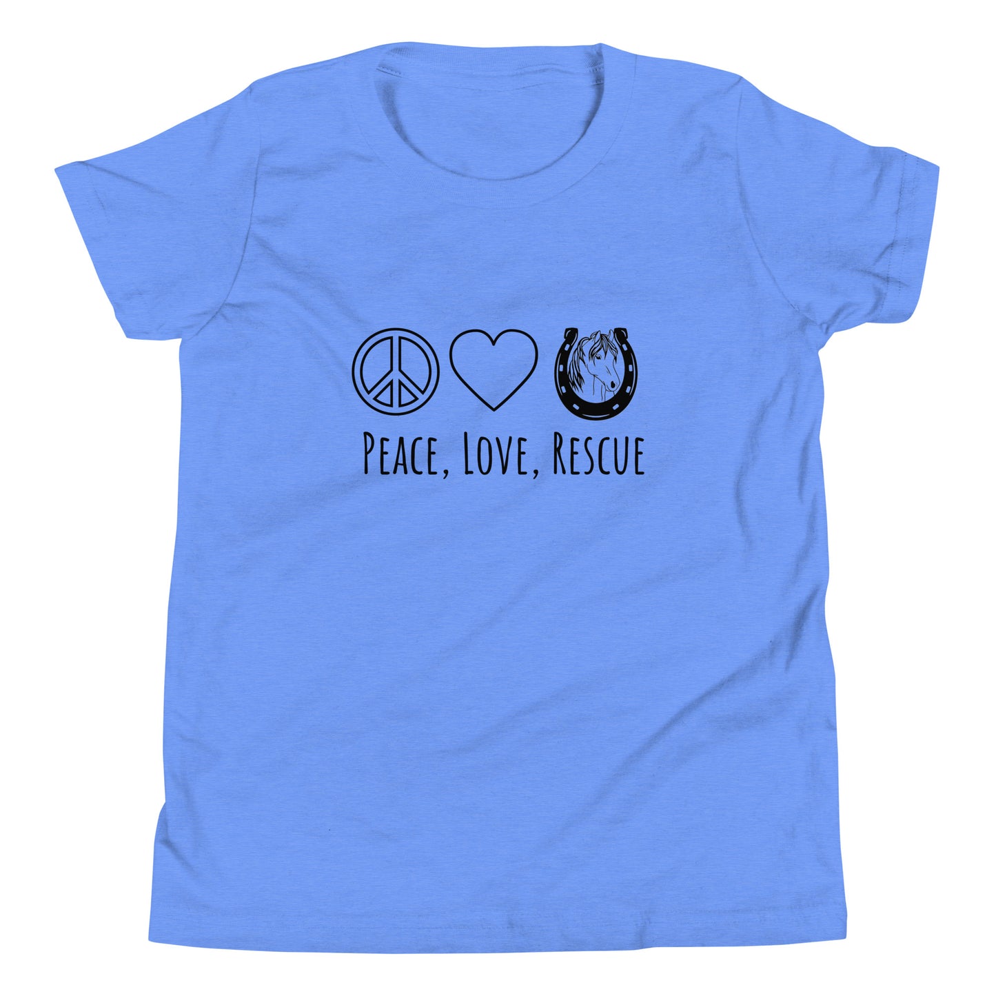 Peace, Love, Rescue - Youth tee