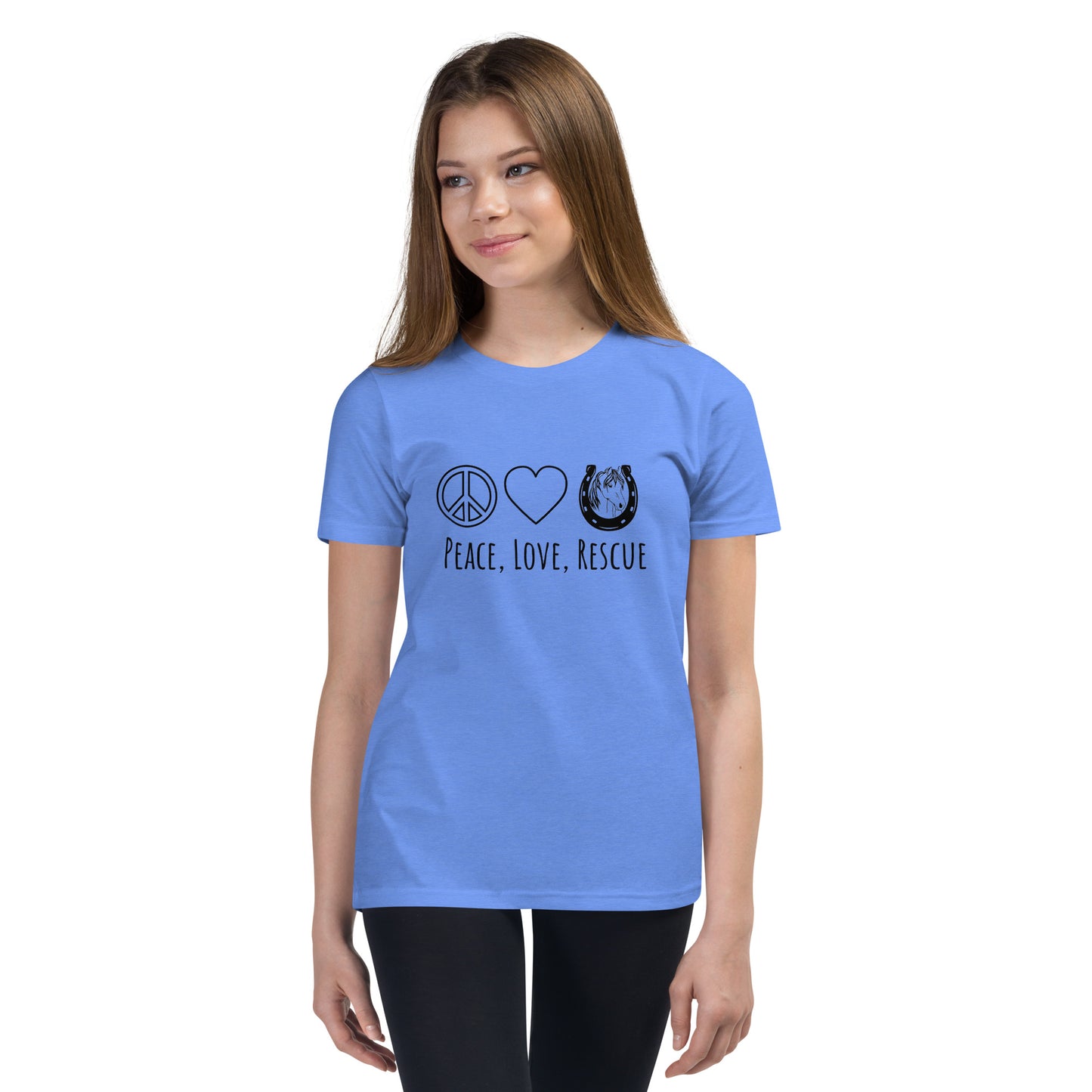 Peace, Love, Rescue - Youth tee