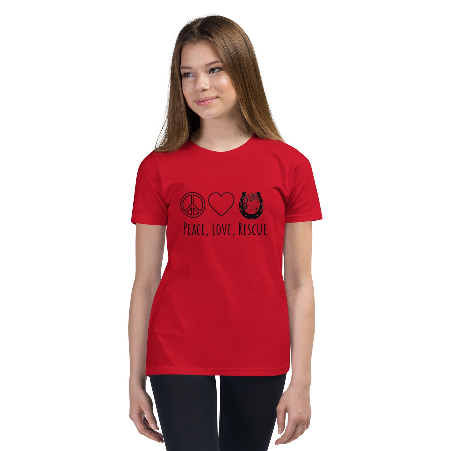 Peace, Love, Rescue - Youth tee