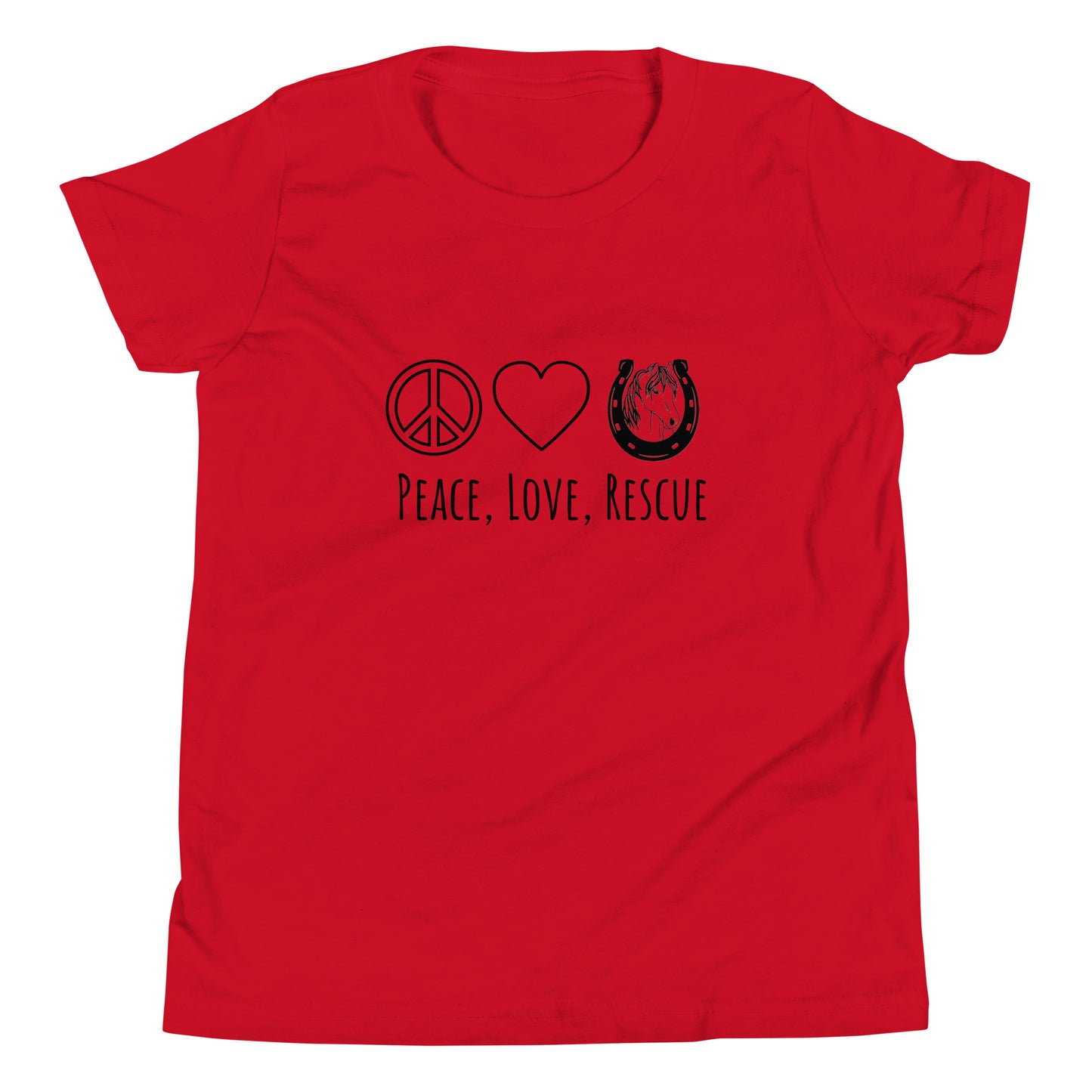 Peace, Love, Rescue - Youth tee