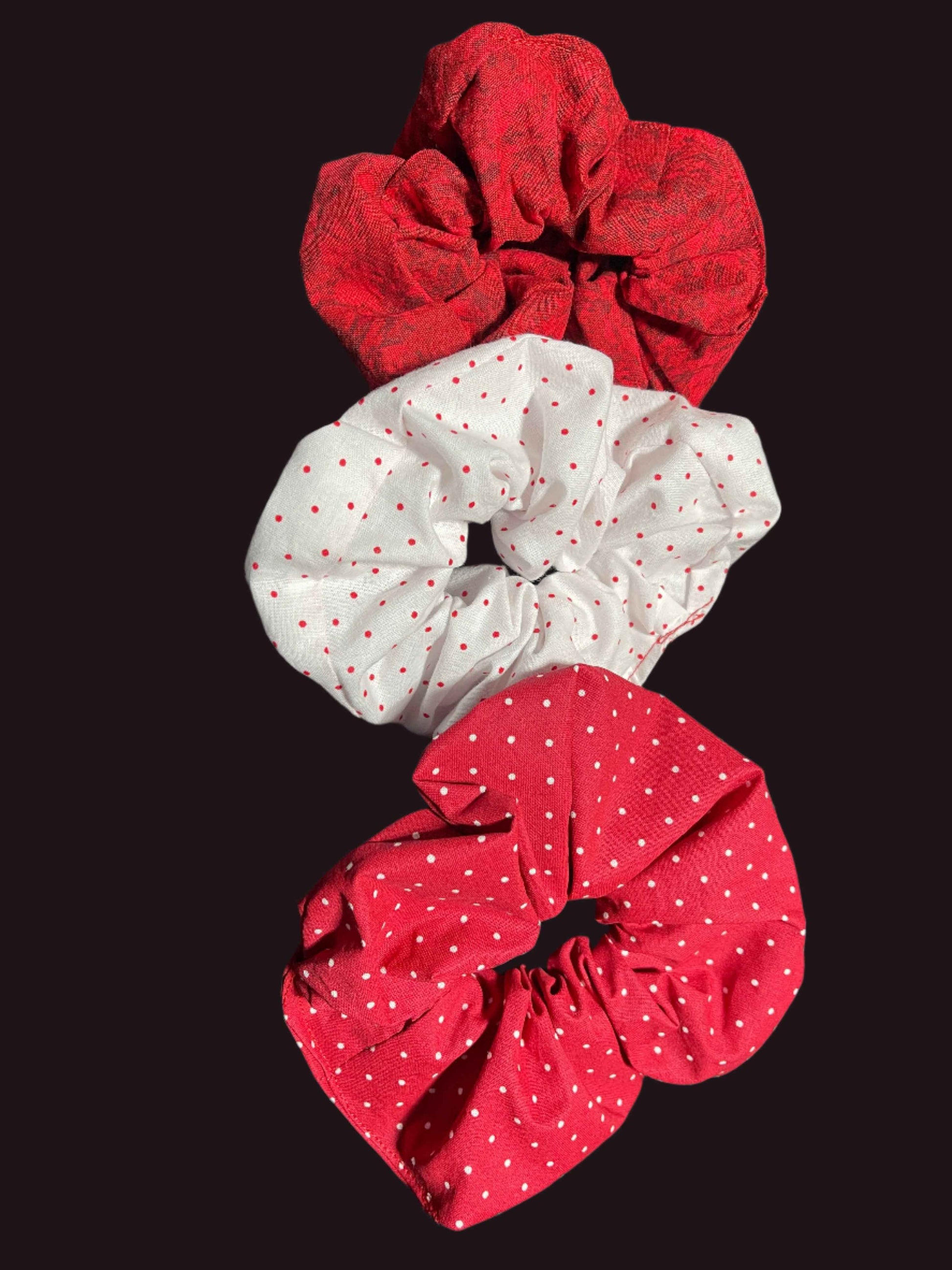 Heart Scrunchies - Redhead Creations